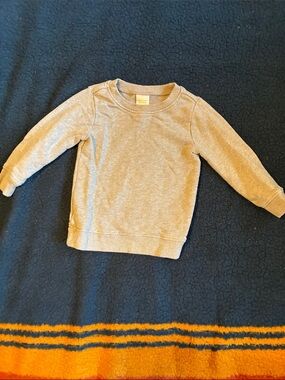 Moon and back by Hanna andersson Classic Crewneck Long Sleeve Top - Light Gray
